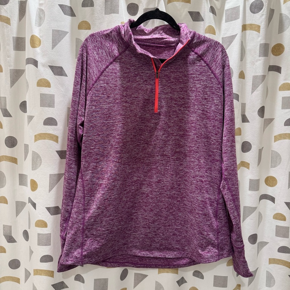 Purple Quarter-Zip Pullover